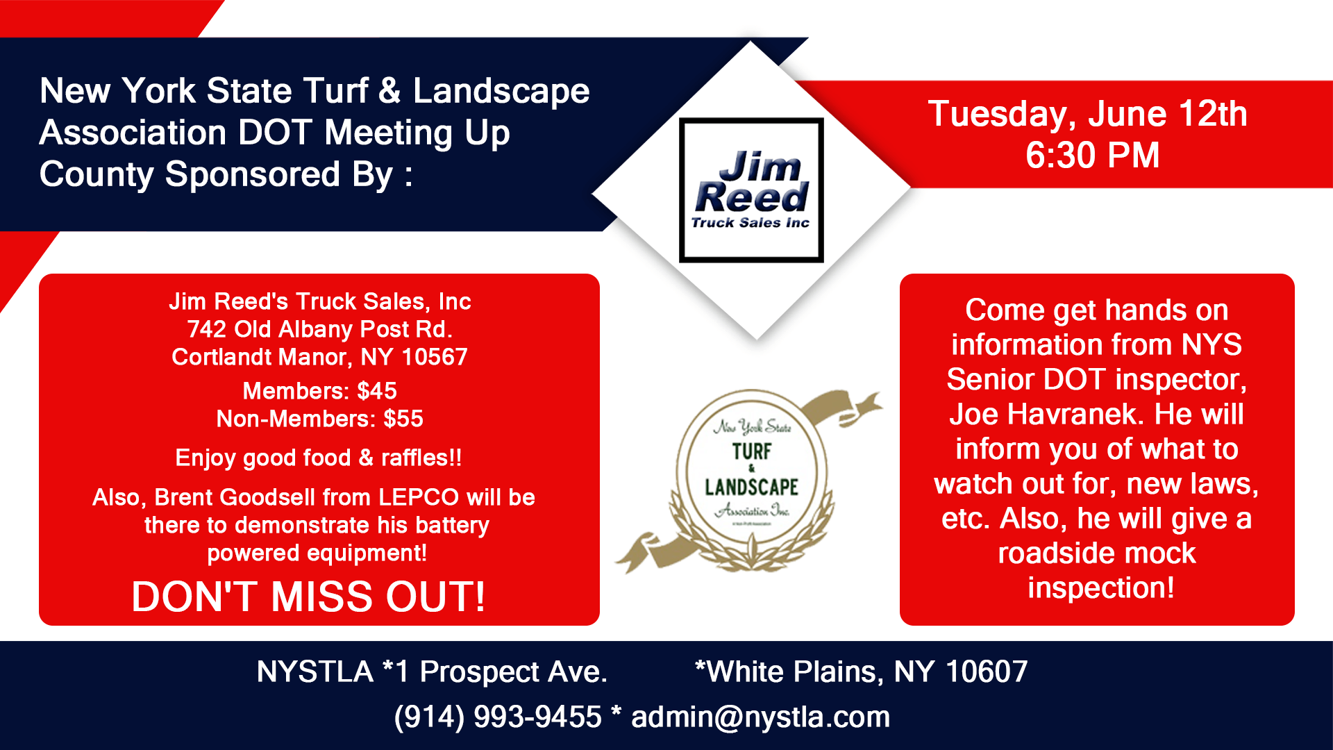 new york turf and landscape association dot meeting